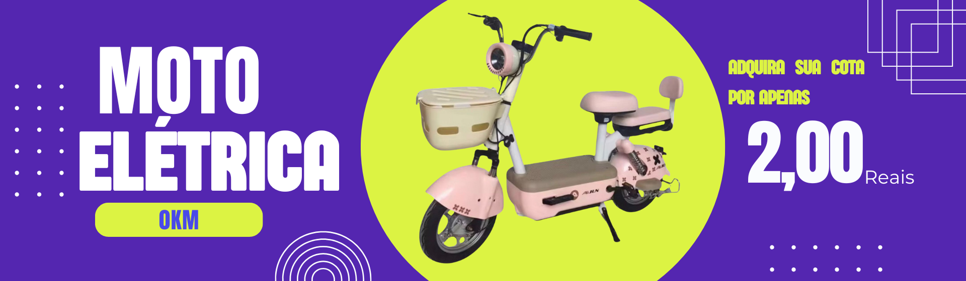 🛵 Concorra a uma Moto Elétrica 0KM!